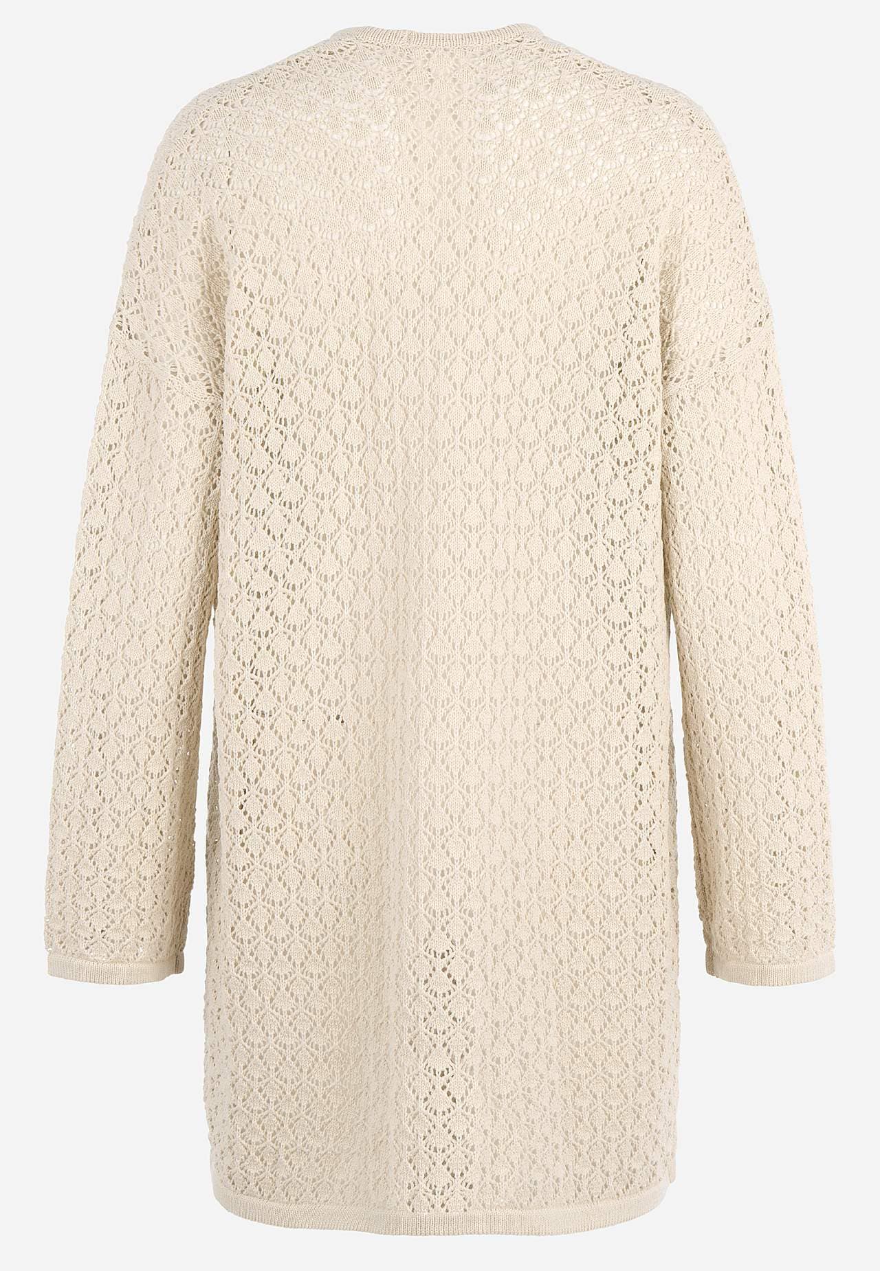 Gebreide cardigan met gatenpatroon