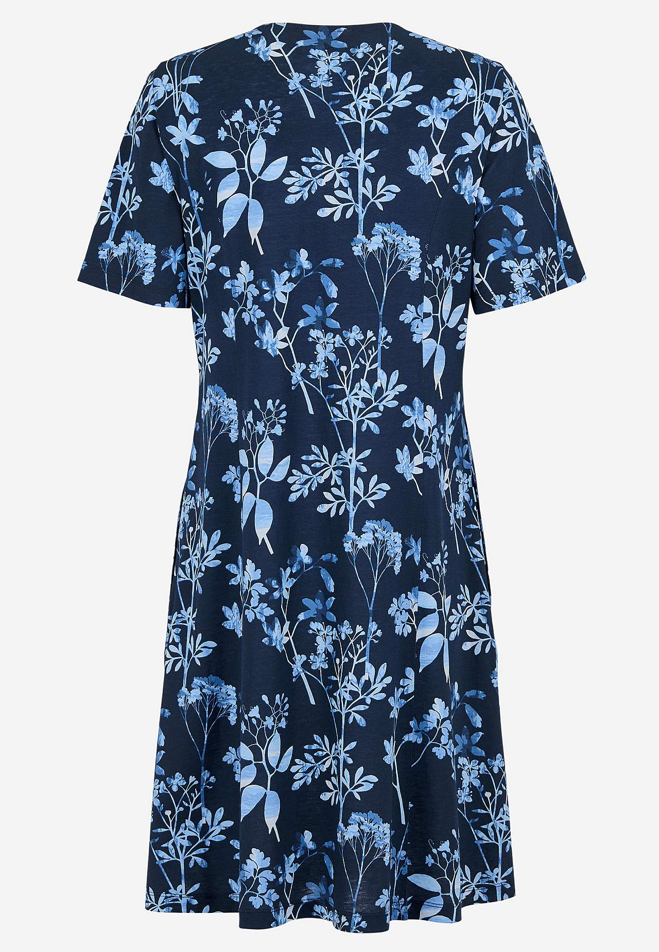 Met patroon jerseyjurk met zakken