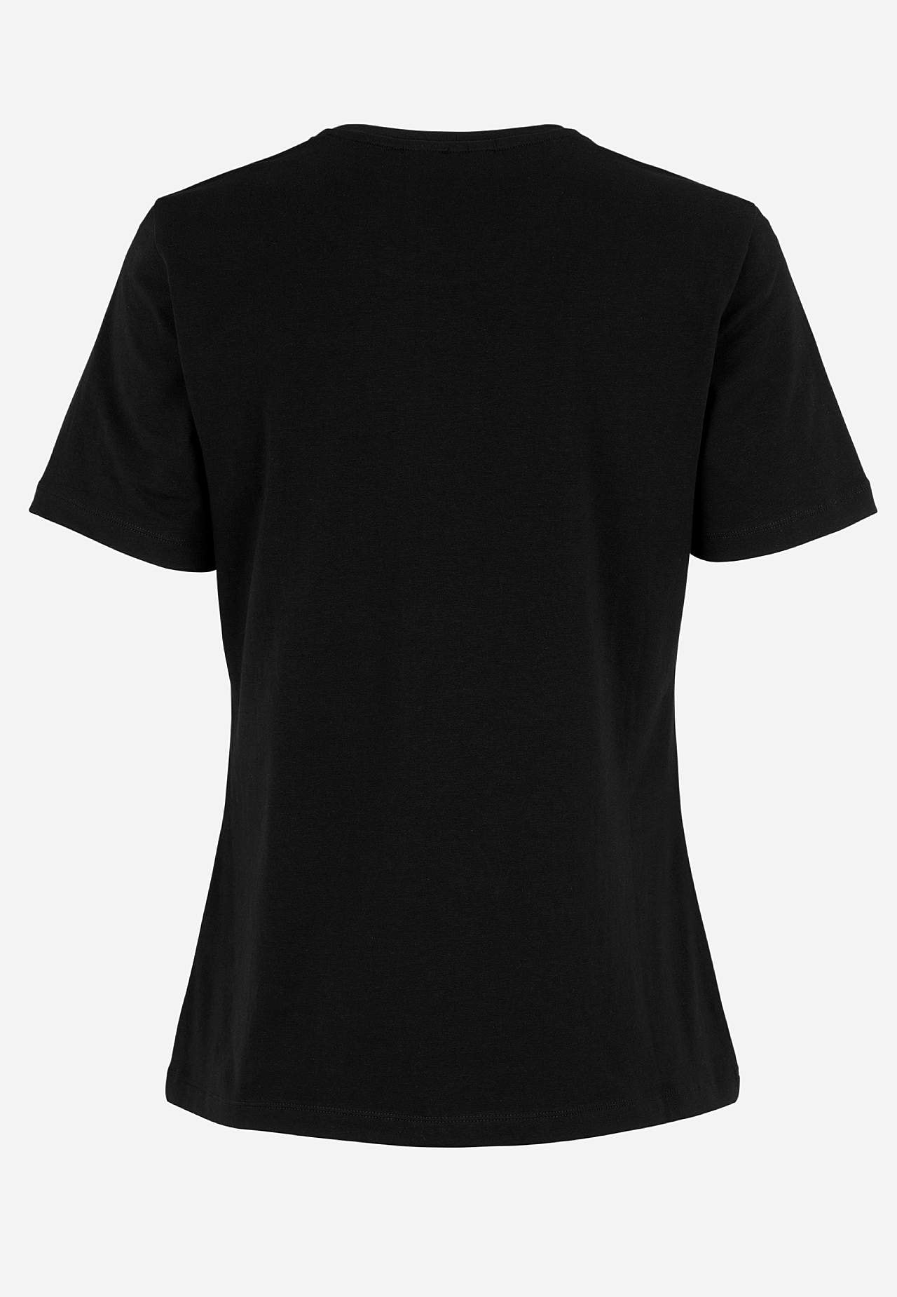 Jersey-topje met korte mouwen