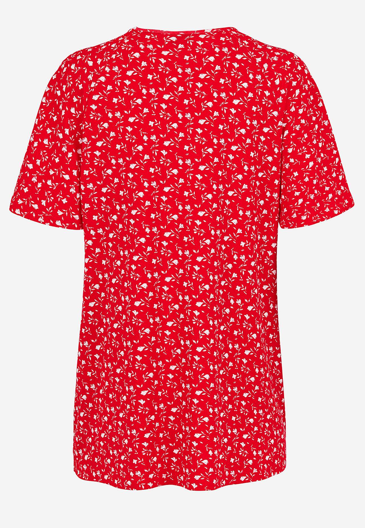 Jersey tuniek met een bloemenpatroon