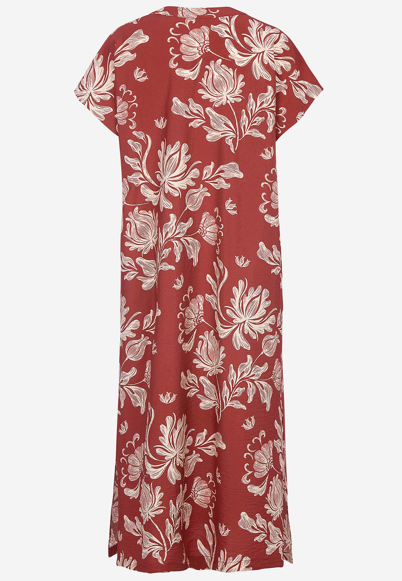 Patroonvormige jurk met zakken