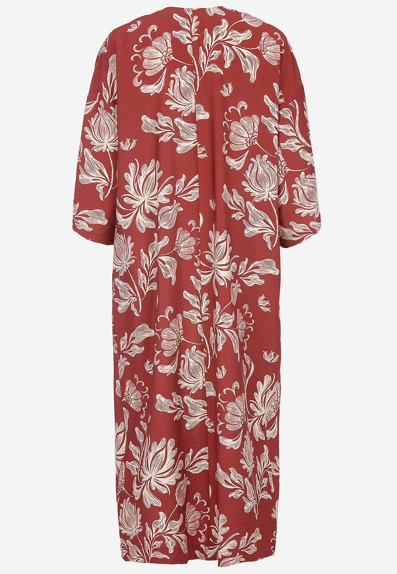 Open caftan met zakken