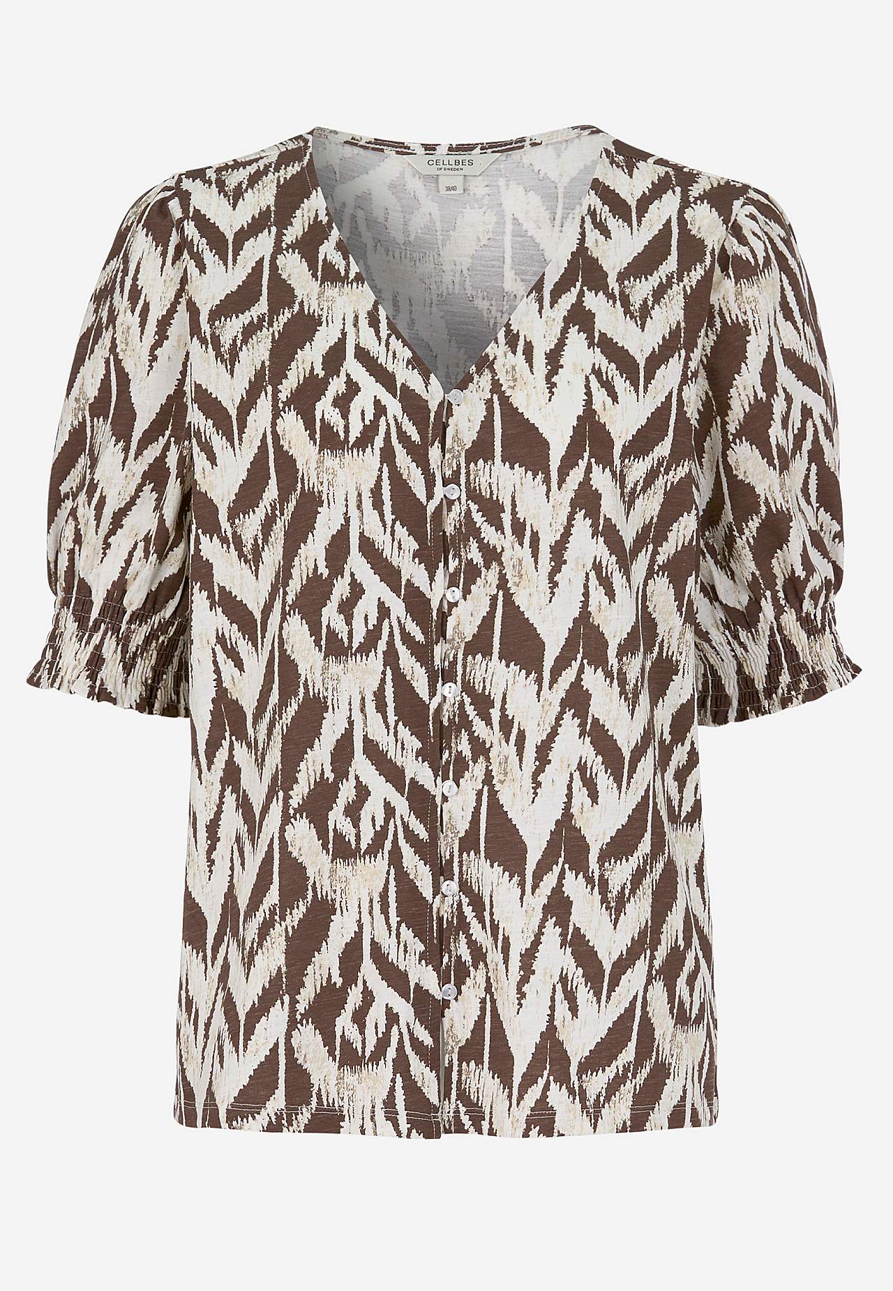 Jersey-topje met knoppen